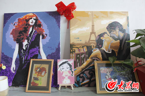 若晴自己畫的油畫