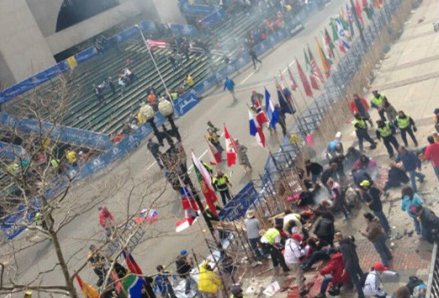 美國波士頓馬拉松比賽終點發生爆炸致至少6人傷